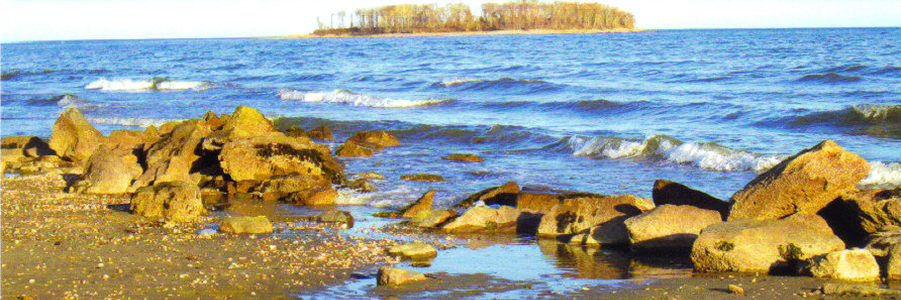 long island sound behind saint gabriel church